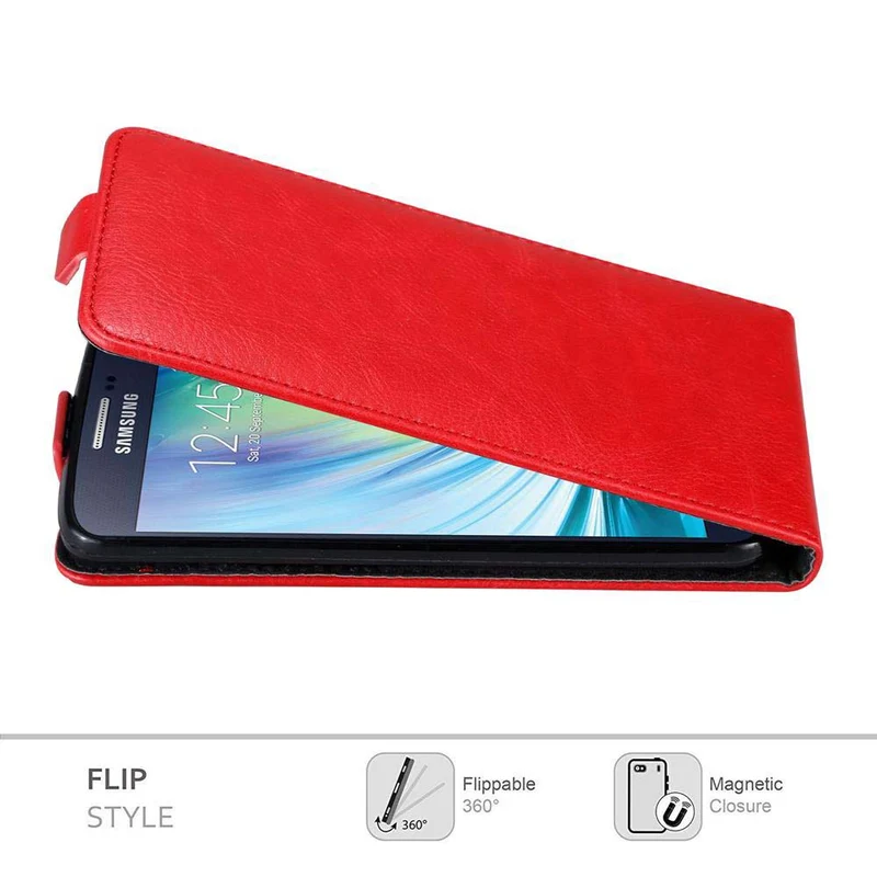 Cadorabo Hülle kompatibel mit Samsung Galaxy A5 2015 Schutzhülle im Flip Design mit Magnetverschluss