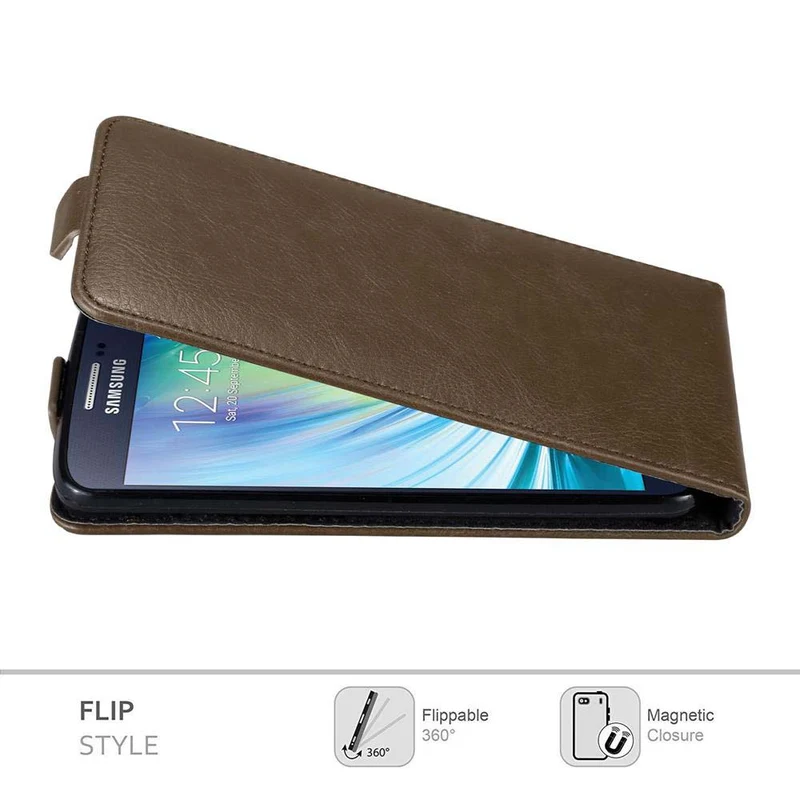 Cadorabo Hülle kompatibel mit Samsung Galaxy A5 2015 Schutzhülle im Flip Design mit Magnetverschluss