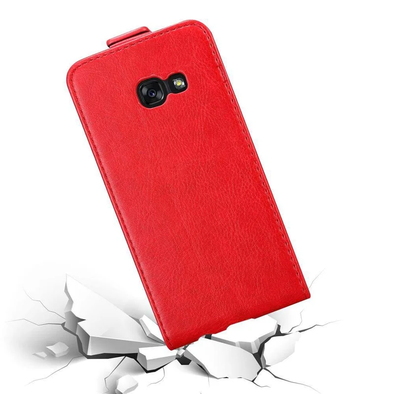 Cadorabo Hülle kompatibel mit Samsung Galaxy A3 2017 Schutzhülle im Flip Design mit Magnetverschluss