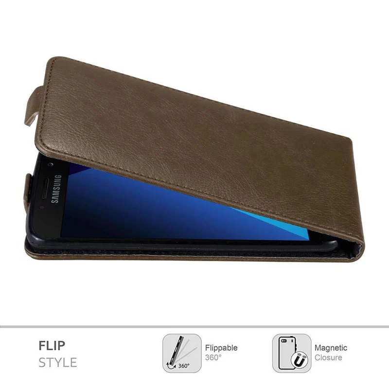 Cadorabo Hülle kompatibel mit Samsung Galaxy A3 2017 Schutzhülle im Flip Design mit Magnetverschluss
