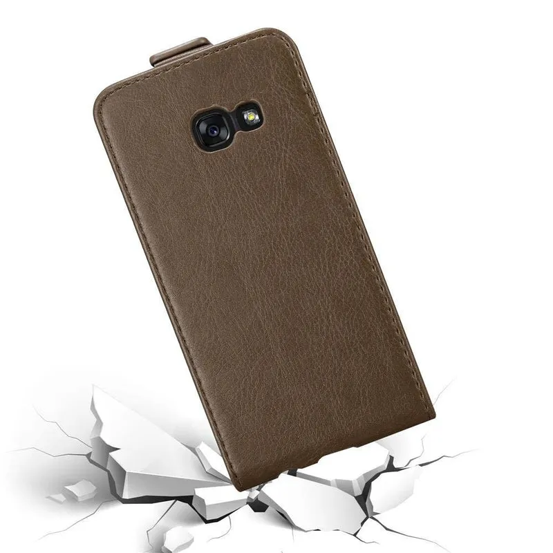 Cadorabo Hülle kompatibel mit Samsung Galaxy A3 2017 Schutzhülle im Flip Design mit Magnetverschluss
