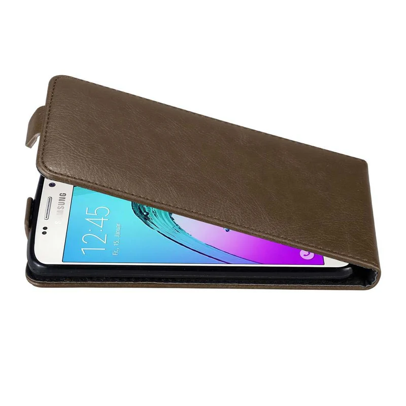Cadorabo Hülle kompatibel mit Samsung Galaxy A3 2016 Schutzhülle im Flip Design mit Magnetverschluss