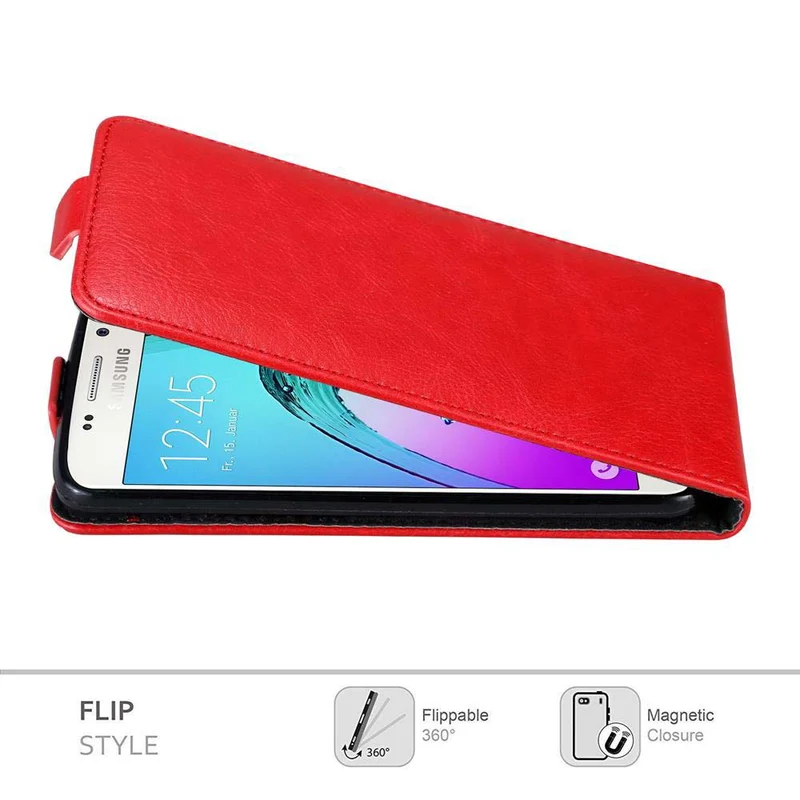 Cadorabo Hülle kompatibel mit Samsung Galaxy A3 2016 Schutzhülle im Flip Design mit Magnetverschluss