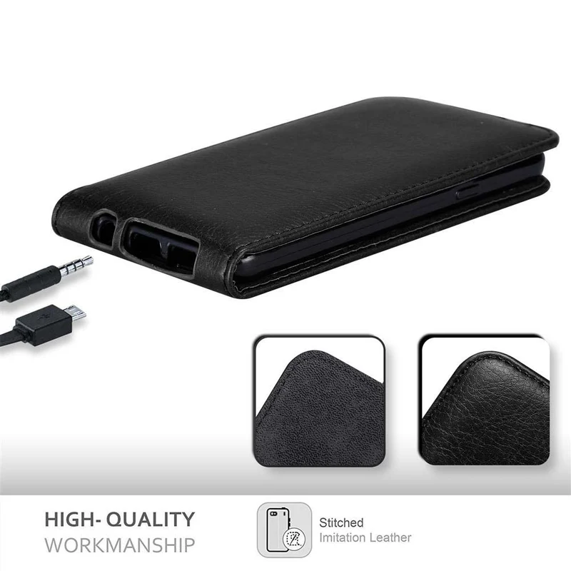 Cadorabo Hülle kompatibel mit Samsung Galaxy A3 2016 Schutzhülle im Flip Design mit Magnetverschluss