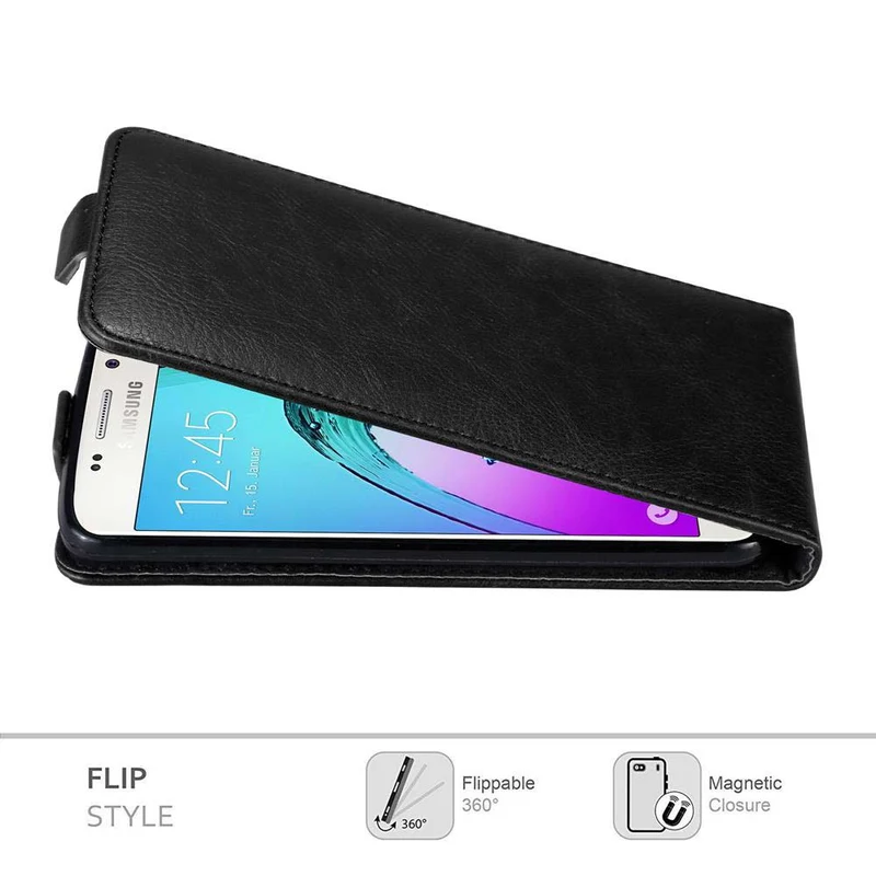 Cadorabo Hülle kompatibel mit Samsung Galaxy A3 2016 Schutzhülle im Flip Design mit Magnetverschluss