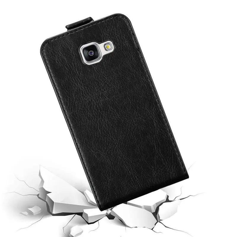 Cadorabo Hülle kompatibel mit Samsung Galaxy A3 2016 Schutzhülle im Flip Design mit Magnetverschluss