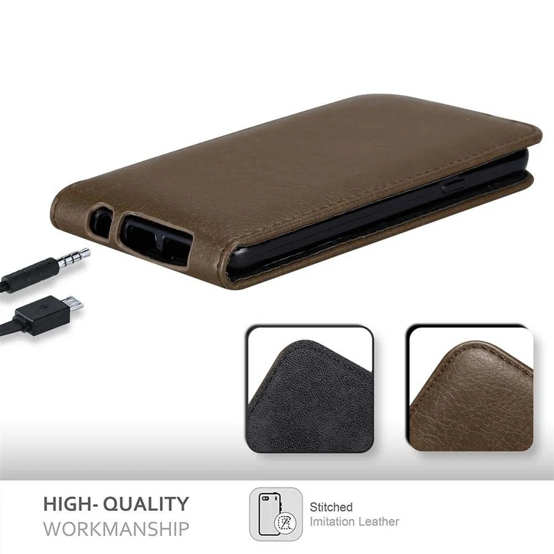 Cadorabo Hülle kompatibel mit Samsung Galaxy A3 2016 Schutzhülle im Flip Design mit Magnetverschluss