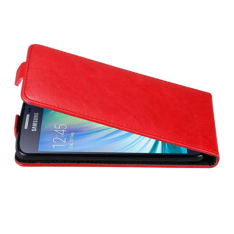 Cadorabo Hülle kompatibel mit Samsung Galaxy A3 2015 Schutzhülle im Flip Design mit Magnetverschluss