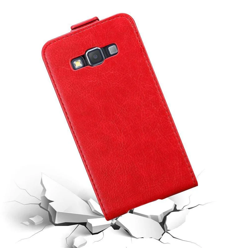 Cadorabo Hülle kompatibel mit Samsung Galaxy A3 2015 Schutzhülle im Flip Design mit Magnetverschluss
