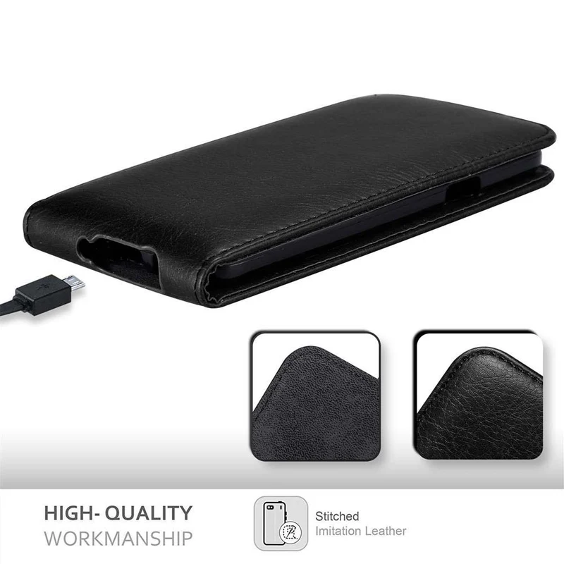 Cadorabo Hülle kompatibel mit Samsung Galaxy A3 2015 Schutzhülle im Flip Design mit Magnetverschluss