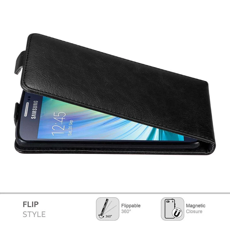 Cadorabo Hülle kompatibel mit Samsung Galaxy A3 2015 Schutzhülle im Flip Design mit Magnetverschluss