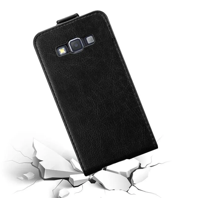 Cadorabo Hülle kompatibel mit Samsung Galaxy A3 2015 Schutzhülle im Flip Design mit Magnetverschluss
