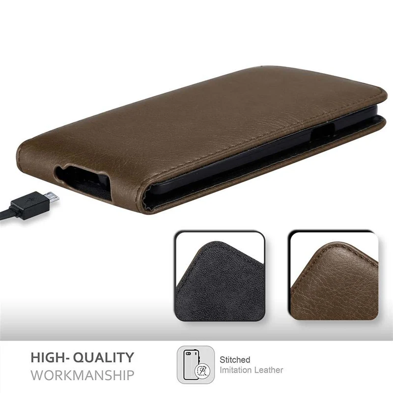 Cadorabo Hülle kompatibel mit Samsung Galaxy A3 2015 Schutzhülle im Flip Design mit Magnetverschluss