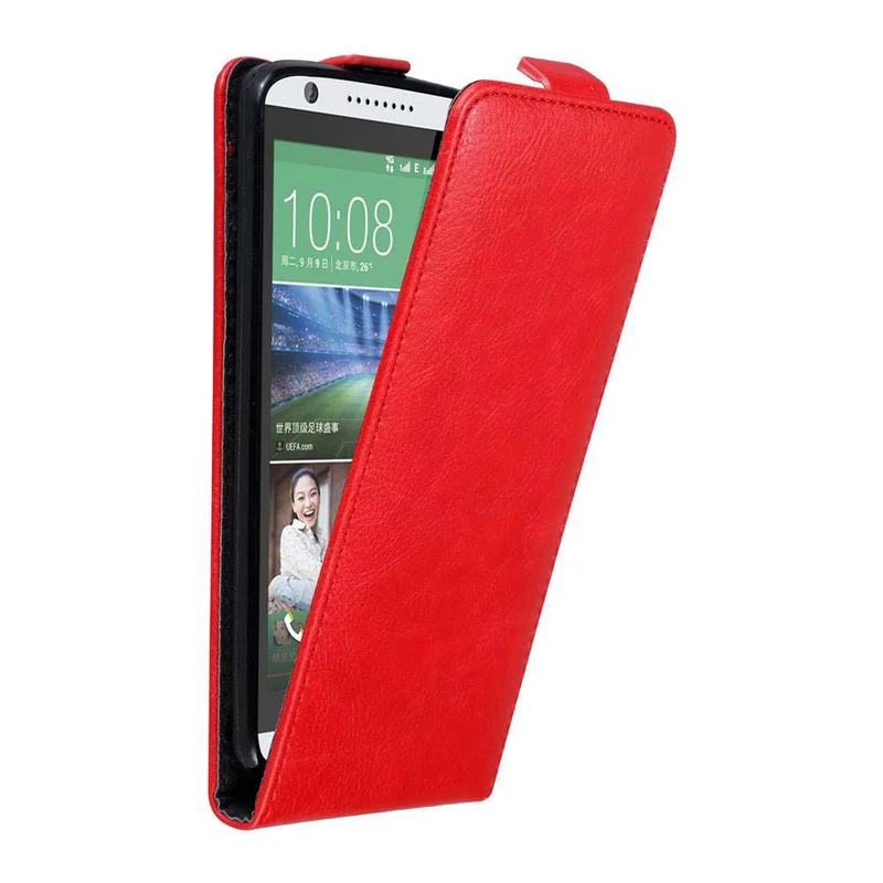 Cadorabo Hülle kompatibel mit HTC Desire 820 Schutzhülle im Flip Design mit Magnetverschluss