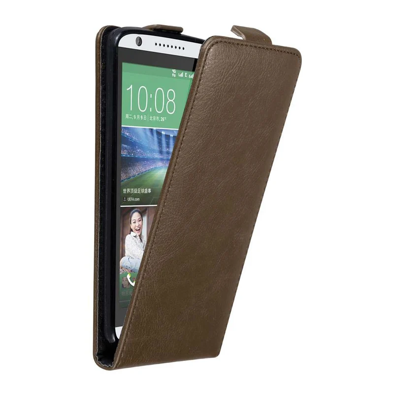 Cadorabo Hülle kompatibel mit HTC Desire 820 Schutzhülle im Flip Design mit Magnetverschluss