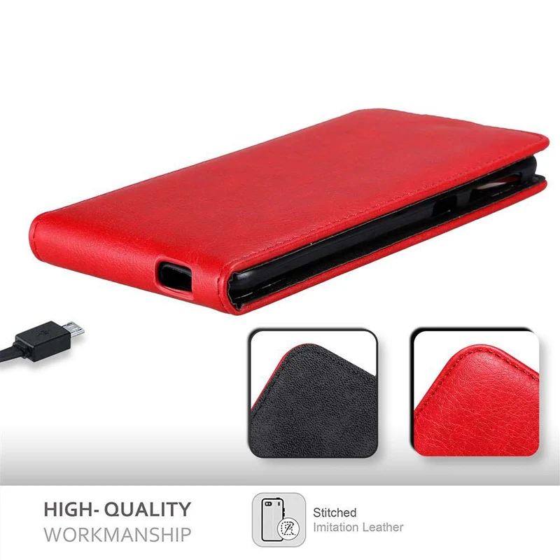 Cadorabo Hülle kompatibel mit HTC Desire 820 Schutzhülle im Flip Design mit Magnetverschluss