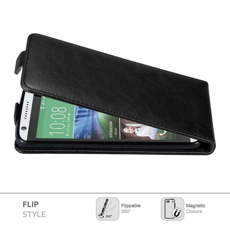 Cadorabo Hülle kompatibel mit HTC Desire 820 Schutzhülle im Flip Design mit Magnetverschluss