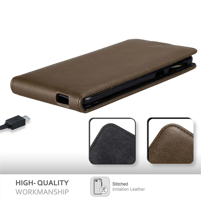 Cadorabo Hülle kompatibel mit HTC Desire 820 Schutzhülle im Flip Design mit Magnetverschluss