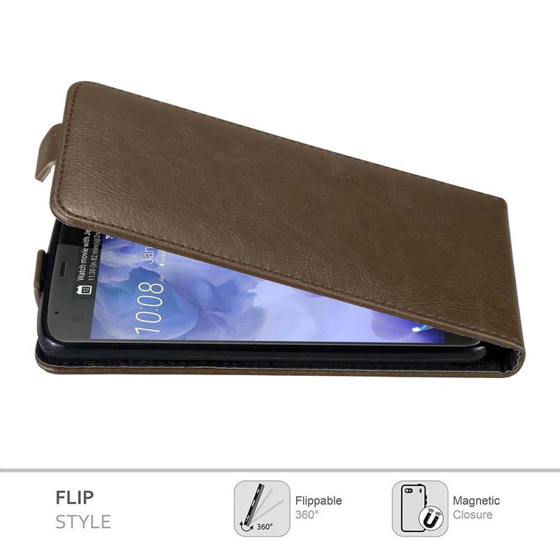 Cadorabo Hülle kompatibel mit HTC U ULTRA Schutzhülle im Flip Design mit Magnetverschluss