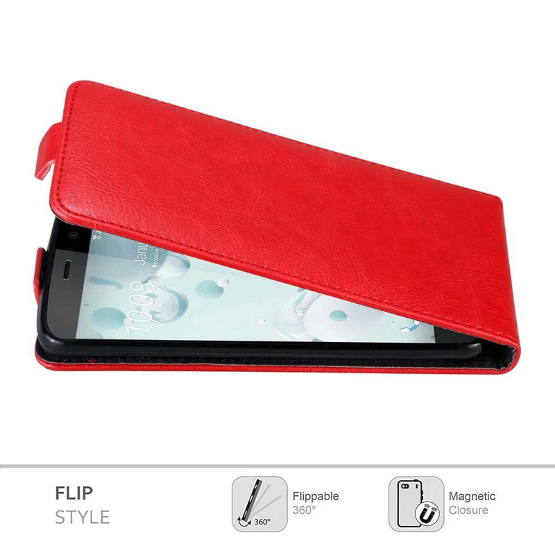Cadorabo Hülle kompatibel mit HTC U PLAY Schutzhülle im Flip Design mit Magnetverschluss