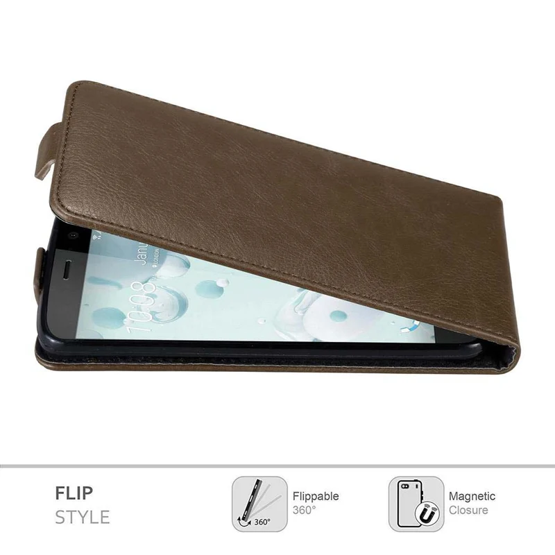 Cadorabo Hülle kompatibel mit HTC U PLAY Schutzhülle im Flip Design mit Magnetverschluss