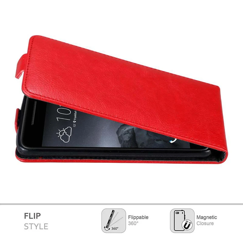 Cadorabo Hülle kompatibel mit HTC ONE A9 Schutzhülle im Flip Design mit Magnetverschluss