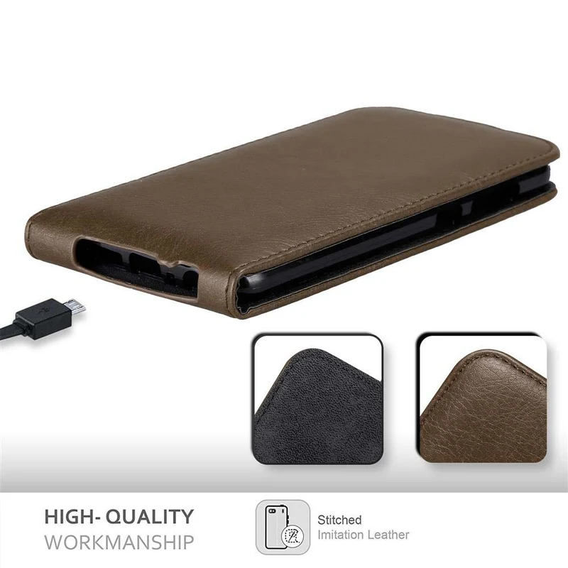 Cadorabo Hülle kompatibel mit HTC ONE A9 Schutzhülle im Flip Design mit Magnetverschluss
