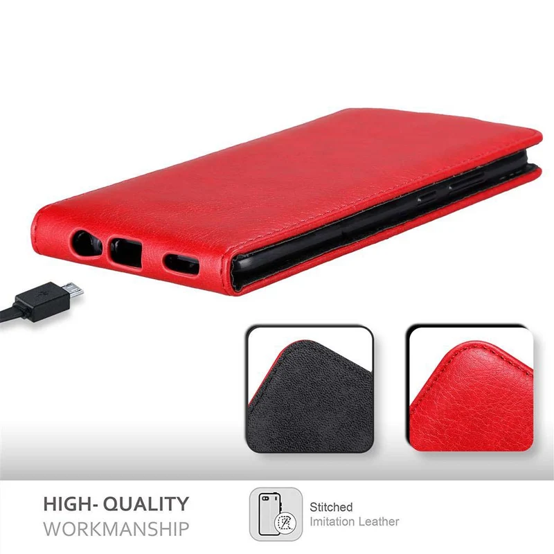 Cadorabo Hülle kompatibel mit Honor 8 PRO Schutzhülle im Flip Design mit Magnetverschluss