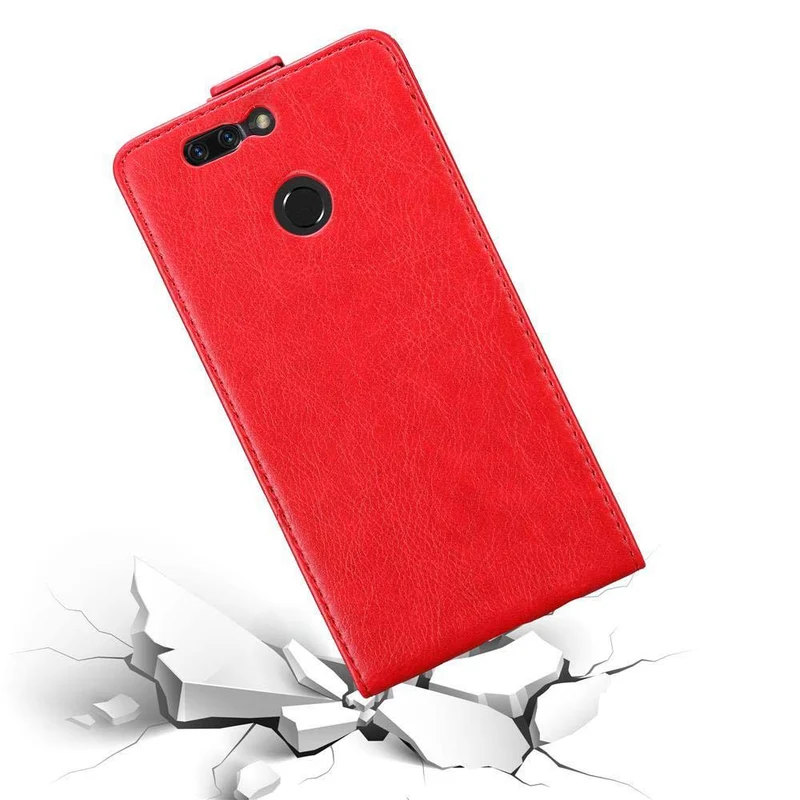 Cadorabo Hülle kompatibel mit Honor 8 PRO Schutzhülle im Flip Design mit Magnetverschluss