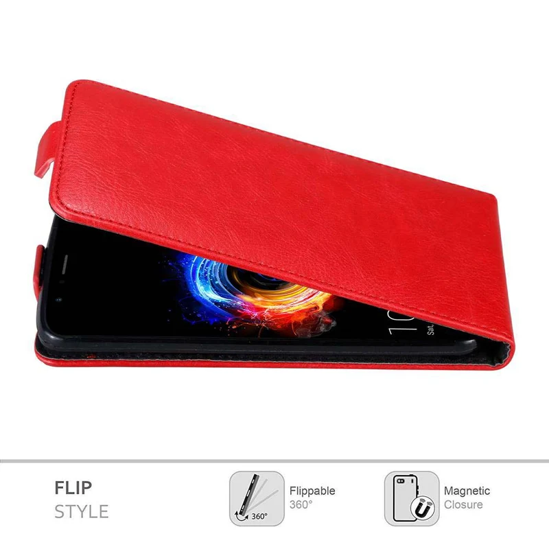 Cadorabo Hülle kompatibel mit Honor 8 PRO Schutzhülle im Flip Design mit Magnetverschluss