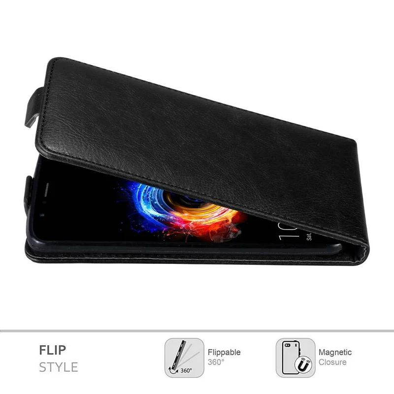 Cadorabo Hülle kompatibel mit Honor 8 PRO Schutzhülle im Flip Design mit Magnetverschluss