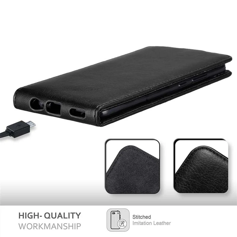 Cadorabo Hülle kompatibel mit Honor 8 PRO Schutzhülle im Flip Design mit Magnetverschluss