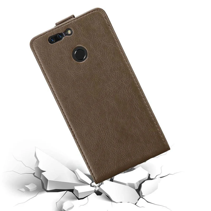 Cadorabo Hülle kompatibel mit Honor 8 PRO Schutzhülle im Flip Design mit Magnetverschluss