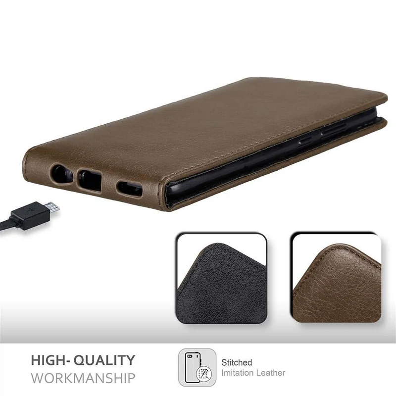 Cadorabo Hülle kompatibel mit Honor 8 PRO Schutzhülle im Flip Design mit Magnetverschluss