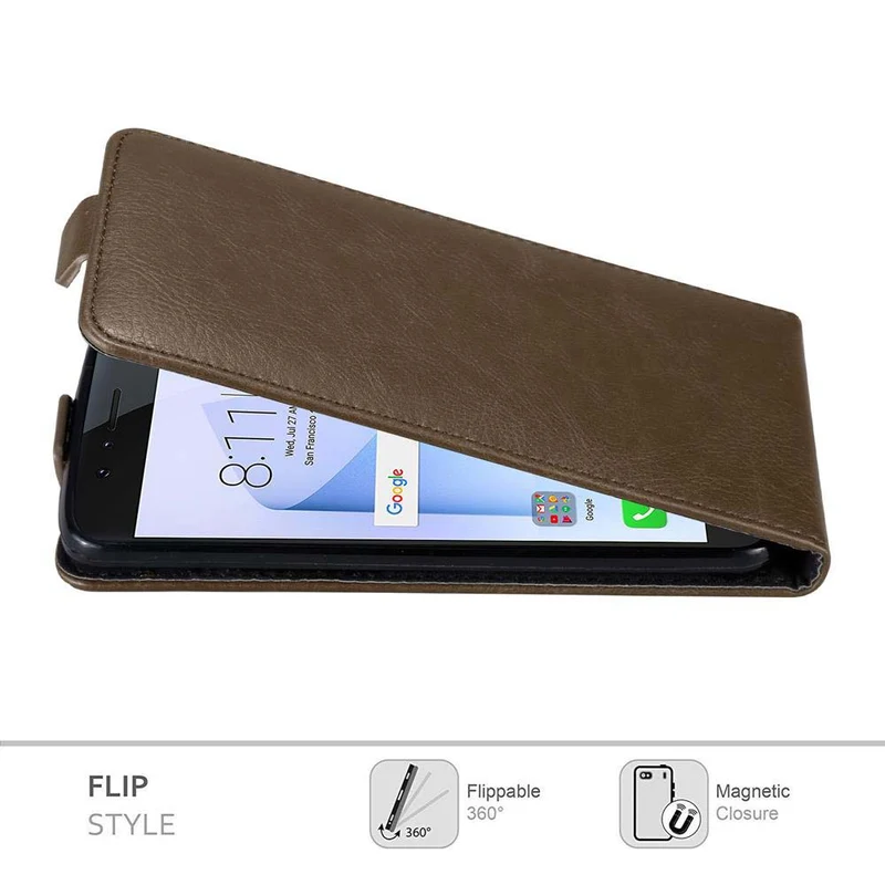 Cadorabo Hülle kompatibel mit Honor 8 / 8 PREMIUM Schutzhülle im Flip Design mit Magnetverschluss