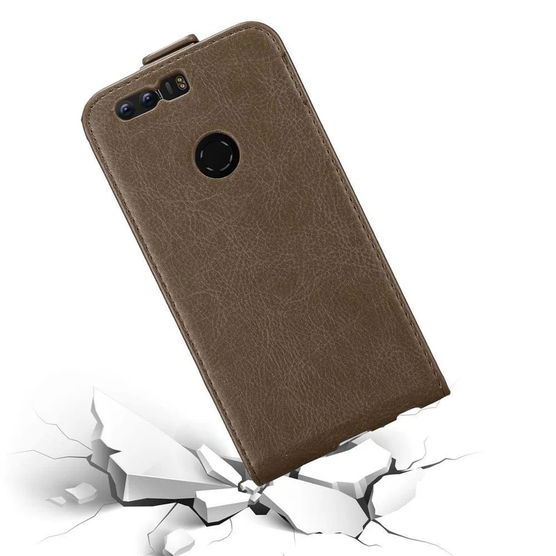 Cadorabo Hülle kompatibel mit Honor 8 / 8 PREMIUM Schutzhülle im Flip Design mit Magnetverschluss