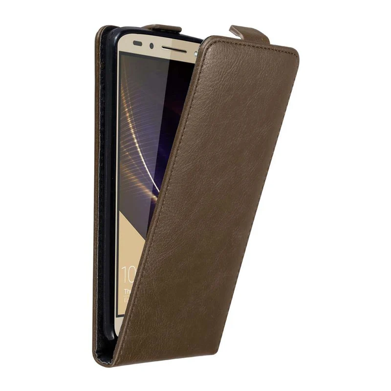 Cadorabo Hülle kompatibel mit Honor 7 Schutzhülle im Flip Design mit Magnetverschluss