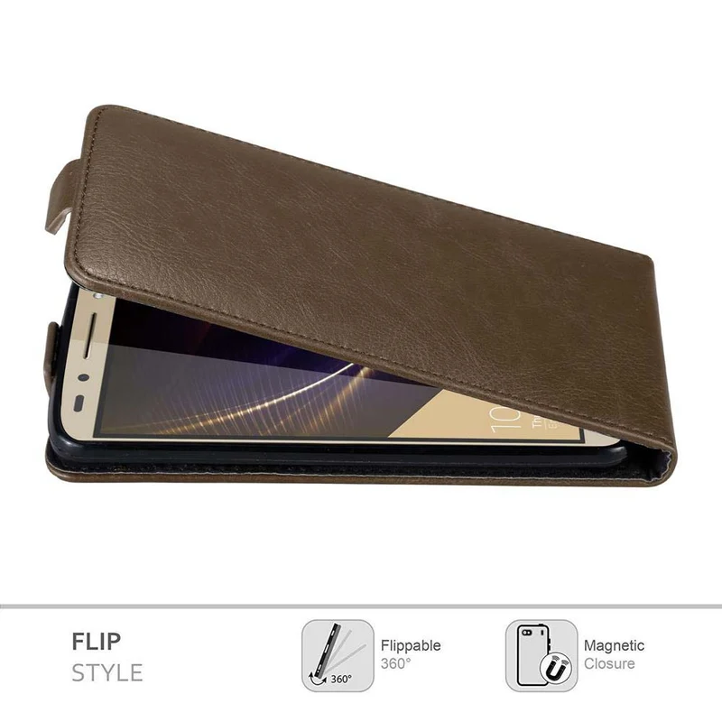 Cadorabo Hülle kompatibel mit Honor 7 Schutzhülle im Flip Design mit Magnetverschluss