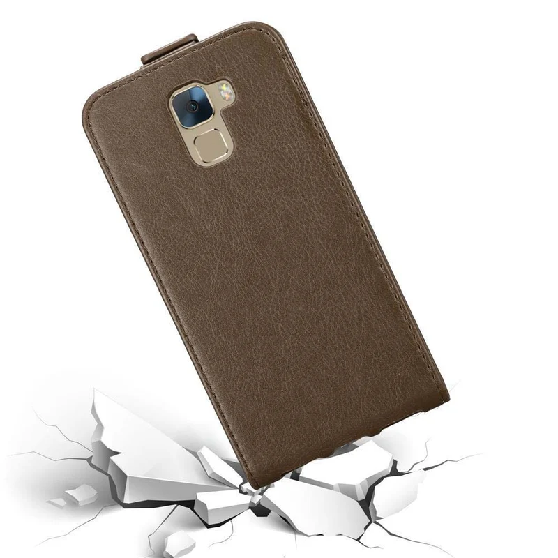 Cadorabo Hülle kompatibel mit Honor 7 Schutzhülle im Flip Design mit Magnetverschluss