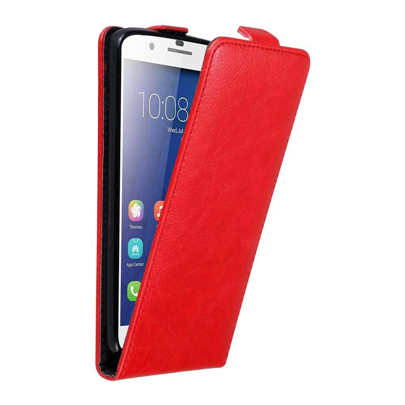 Cadorabo Hülle kompatibel mit Honor 6 PLUS Schutzhülle im Flip Design mit Magnetverschluss