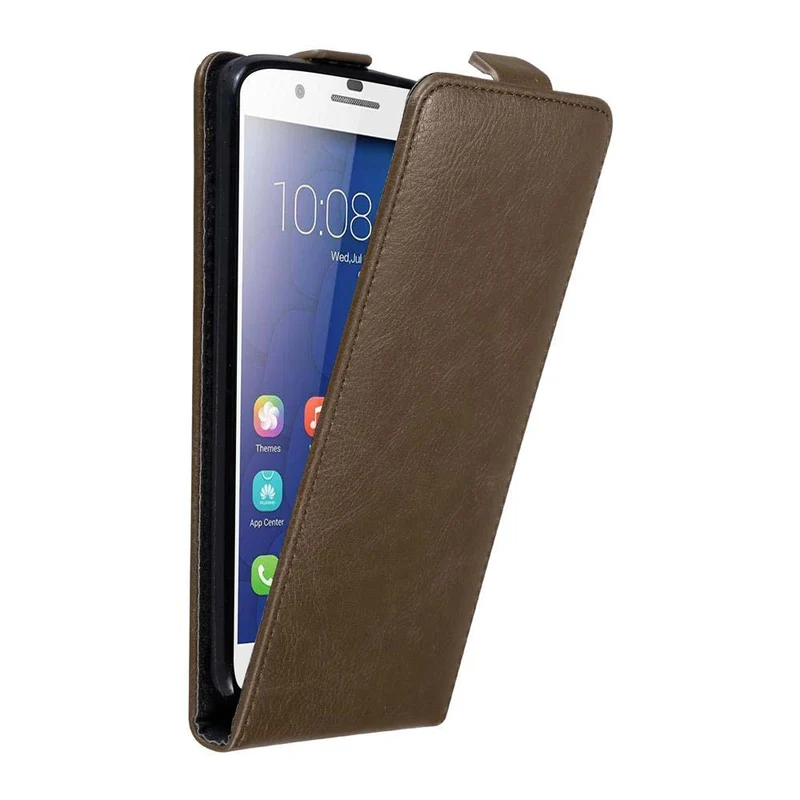 Cadorabo Hülle kompatibel mit Honor 6 PLUS Schutzhülle im Flip Design mit Magnetverschluss