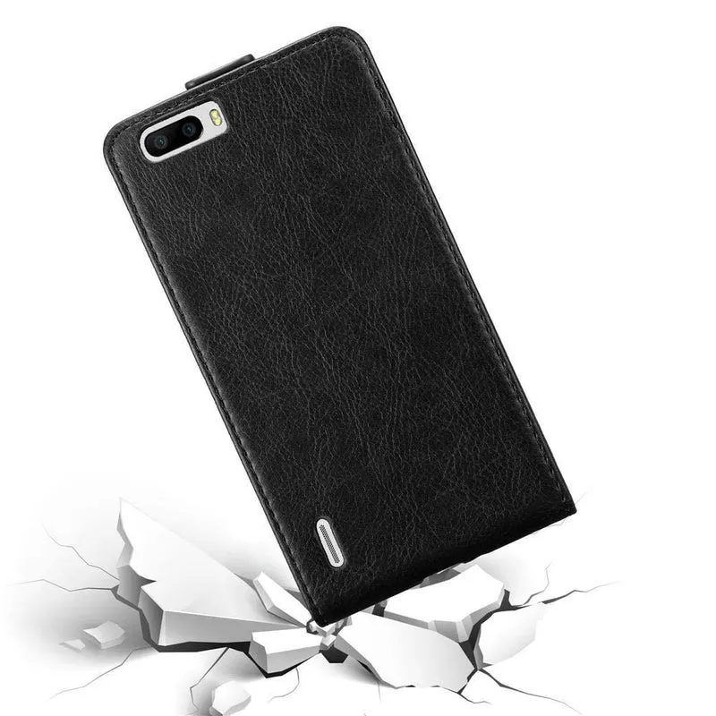 Cadorabo Hülle kompatibel mit Honor 6 PLUS Schutzhülle im Flip Design mit Magnetverschluss