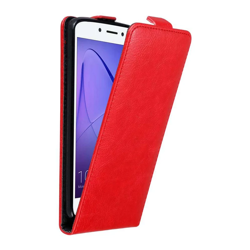 Cadorabo Hülle kompatibel mit Honor 6A Schutzhülle im Flip Design mit Magnetverschluss
