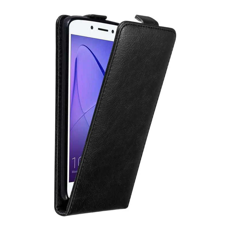 Cadorabo Hülle kompatibel mit Honor 6A Schutzhülle im Flip Design mit Magnetverschluss
