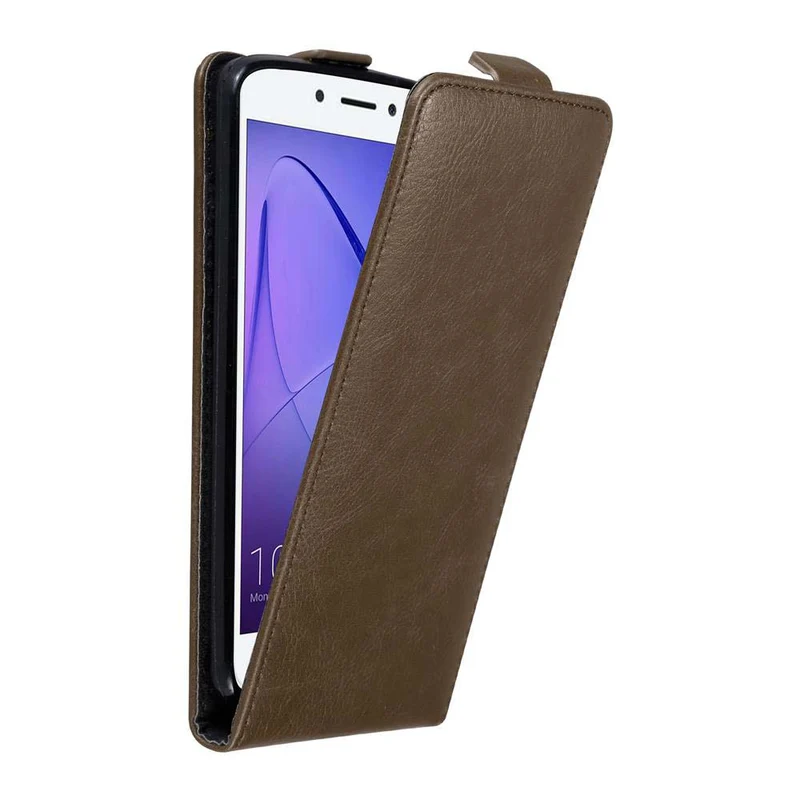 Cadorabo Hülle kompatibel mit Honor 6A Schutzhülle im Flip Design mit Magnetverschluss