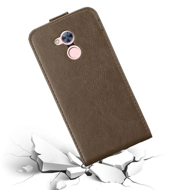Cadorabo Hülle kompatibel mit Honor 6A Schutzhülle im Flip Design mit Magnetverschluss