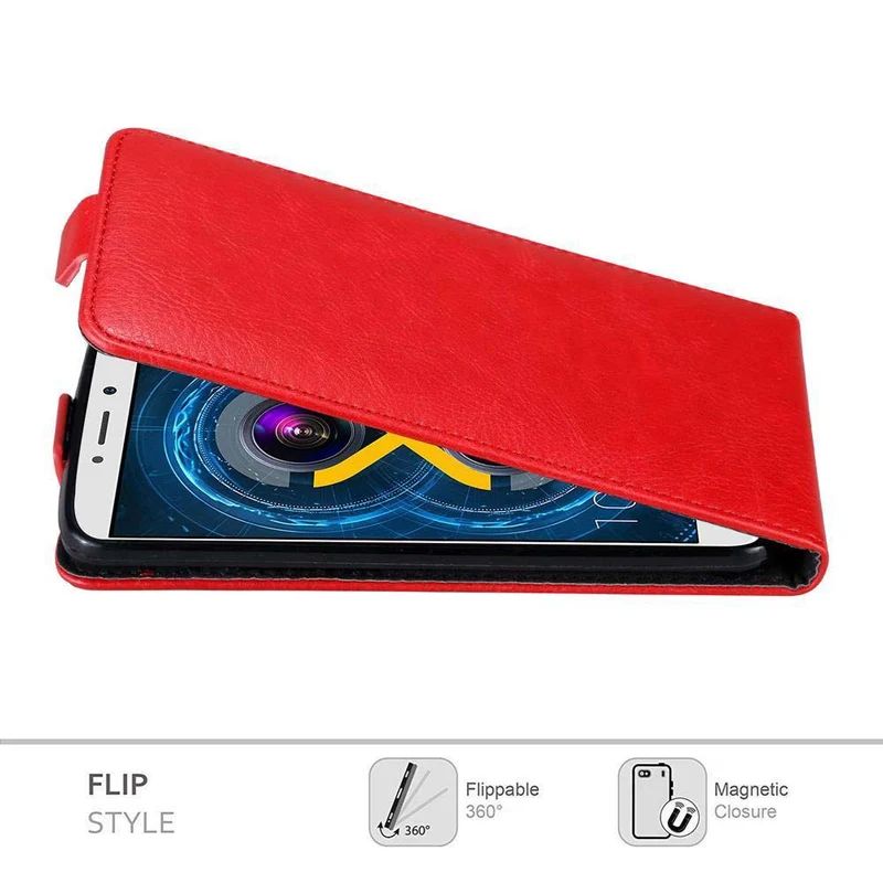 Cadorabo Hülle kompatibel mit Huawei MATE 9 LITE / GR5 2017 / Honor 6X Schutzhülle im Flip Design mit Magnetverschluss