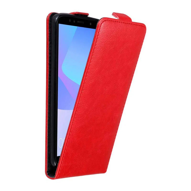 Cadorabo Hülle kompatibel mit Honor 7A / Huawei Y6 PRIME 2018 Schutzhülle im Flip Design mit Magnetverschluss