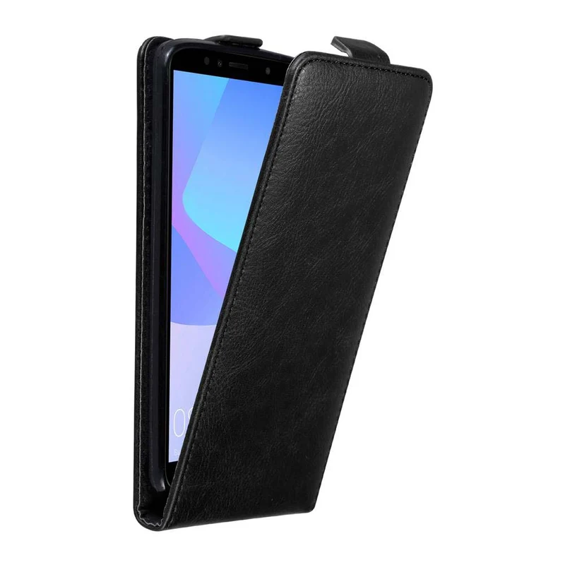 Cadorabo Hülle kompatibel mit Honor 7A / Huawei Y6 PRIME 2018 Schutzhülle im Flip Design mit Magnetverschluss