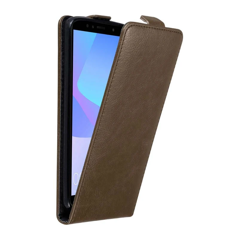 Cadorabo Hülle kompatibel mit Honor 7A / Huawei Y6 PRIME 2018 Schutzhülle im Flip Design mit Magnetverschluss
